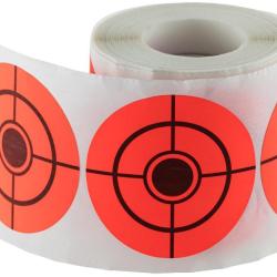 PASTILLES AUTOCOLLANTES ORANGE DIAM. 75 MM