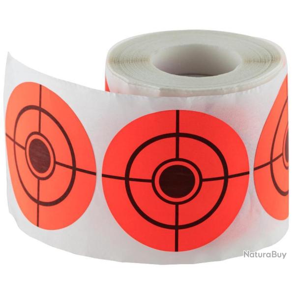 PASTILLES AUTOCOLLANTES ORANGE DIAM. 75 MM