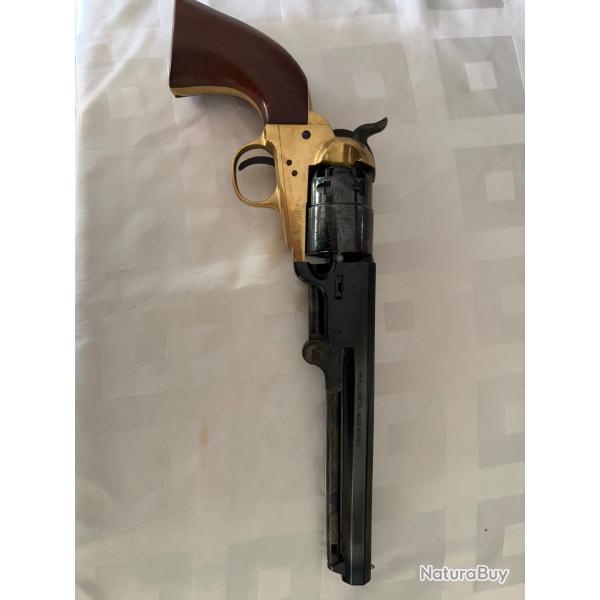 Revolver Pietta 1851 Navy Laiton Calibre 44 PN - Gravure Laser