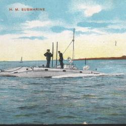 Carte postale sous-marin H.M. Submarine - N&deg;8525