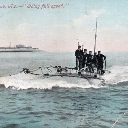 Carte postale sous-marin H.M. Submarine, A2 - N&deg;8526