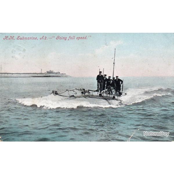 Carte postale sous-marin H.M. Submarine, A2 - N�8526