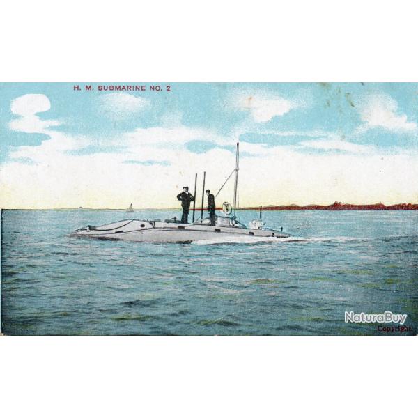Carte postale sous-marin H.M. Submarine No. 2 - N�8528