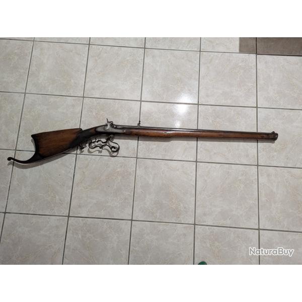 Carabine de tir � percussion d'origine Suisse allemande autrichienne Vetterli Comp�tition MLAIC