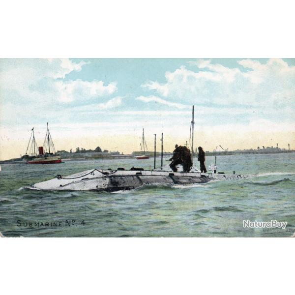 Carte postale sous-marin HMS/M No. 4 Holland Class - N�8531