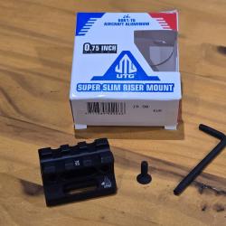 R&eacute;hausse PICATINNY 19 mm UTG 3 slots