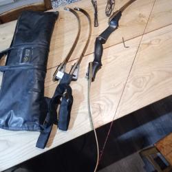 Arc recurve de chasse droitier +1 paire de branche