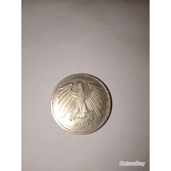Monnaie Allemande 5 Mark 1979