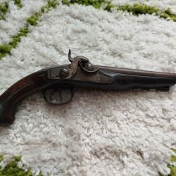 Pistolet poudre noir double canon