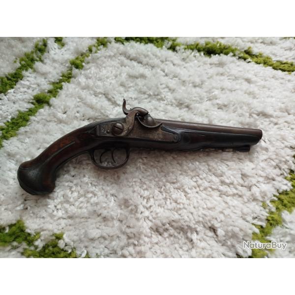 Pistolet poudre noir double canon
