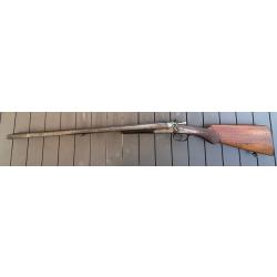 Fusil de chasse li&eacute;geois &agrave; percussion centrale par chien ext&eacute;rieur