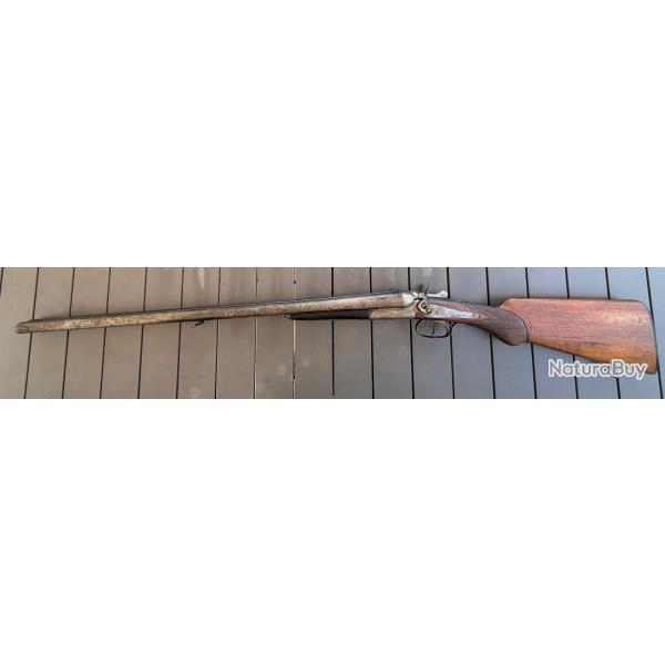 Fusil de chasse li�geois � percussion centrale par chien ext�rieur