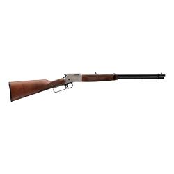 Carabine levier sous garde Browning BL-22 nickel, cal 22LR jolie noyer