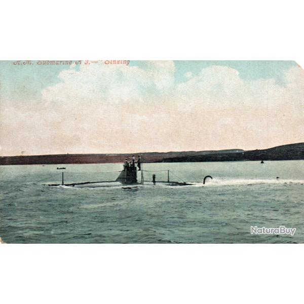 Carte postale sous-marin H.M. Submarine A 3 - N�8536