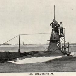Carte postale H.M. Submarine A5 - N&deg;8537