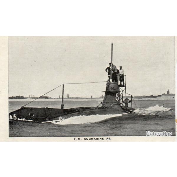 Carte postale H.M. Submarine A5 - N�8537