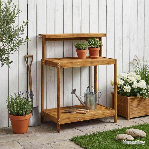 Banc de rempotage ext�rieur 86,5 x 48,5 x 106 cm Naturel