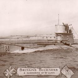 BRITAIN'S BULWARKS A SUBMARINE OF "B" CLASS. - N&deg;8540