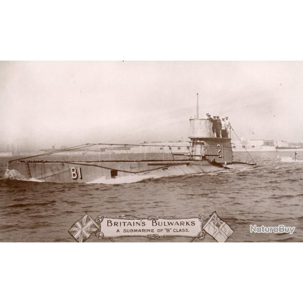 BRITAIN'S BULWARKS A SUBMARINE OF "B" CLASS. - N�8540