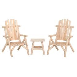 Ensemble de salon de 3 pcs bois massif d'&eacute;pic&eacute;a