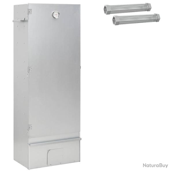 Four � fumer, 3 pi�ces, en acier galvanis� argent�, pour le jardin, 44,5 � 29 � 110 cm