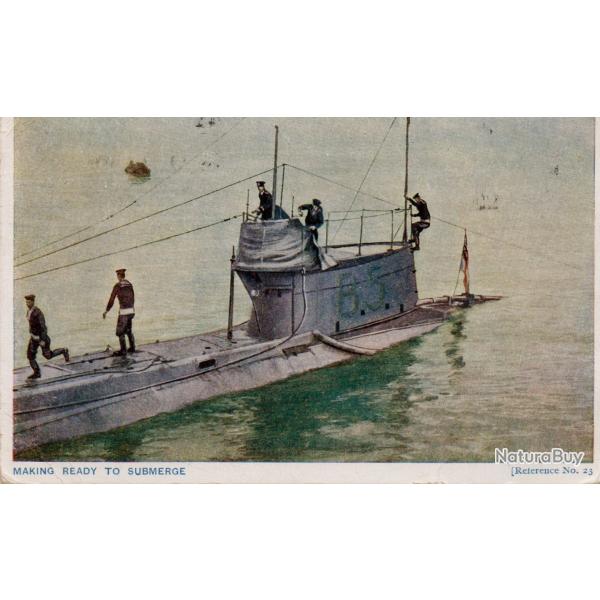 Carte postale sous-marin de la Premi�re Guerre mondiale. - N�8541
