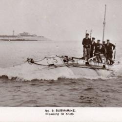 Carte postale sous-marin No. 5, 10 noeuds  - N&deg;8546