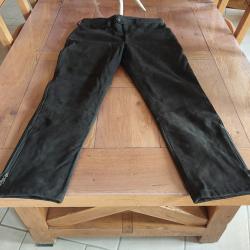 Pantalon de cuir &eacute;b&egrave;ne Chasse &eacute;l&eacute;gance neuf taille 44