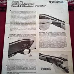 Manuel d utilisation Remington 742 ann&eacute;e 1980 banc d &eacute;preuve.