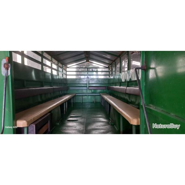 Remorque transport chasseurs