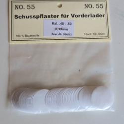 100 calepins calibre .45 - .50 0.13mm
