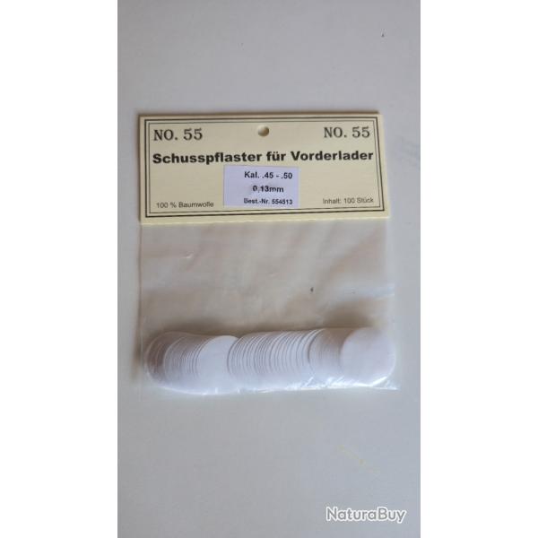 100 calepins calibre .45 - .50 0.13mm
