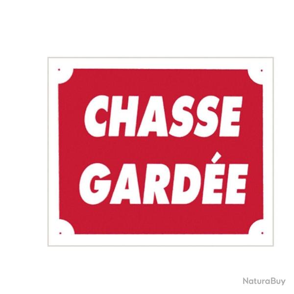 Panneau ''Chasse Gard�e'' 30 x 25 cm Aluminium