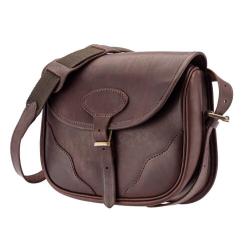 Sac &agrave; cartouches en cuir pleine fleur Sac Cartouches (x100)-POCHE Permis-cuir Pleine Fleur-bretelle 