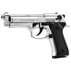 Pistolet 9 mm &agrave; blanc Chiappa 92 nickel&eacute; Pistolet &agrave; bla