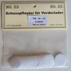 100 calepins calibre .36 - .41 0.18mm