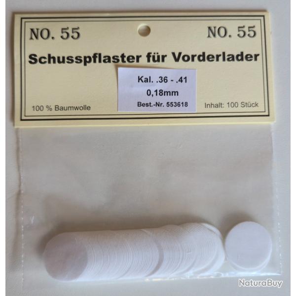 100 calepins calibre .36 - .41 0.18mm