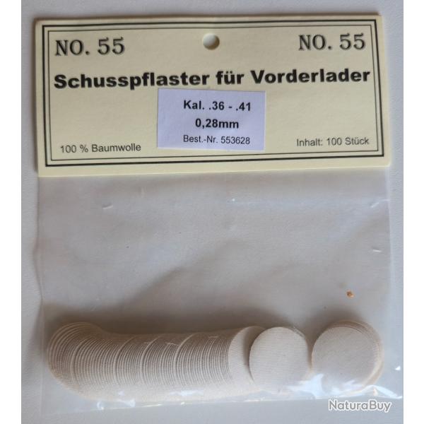 100 calepins calibre .36 - .41 0.28mm
