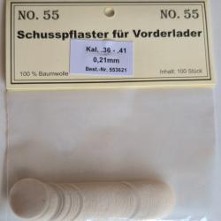100 calepins calibre .36 - .41 0.21mm