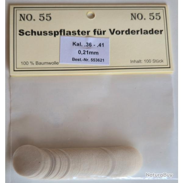 100 calepins calibre .36 - .41 0.21mm