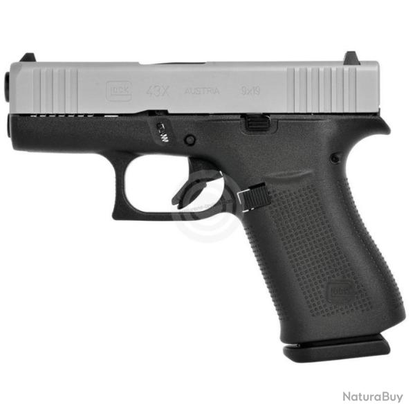 Glock 43 X  compact bicolor calibre 9 para categorie B