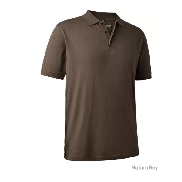 DEERHUNTER CHRISTIAN POLO- BROWN