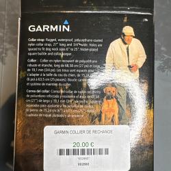Garmin collier de rechange Collar strap neuf rouge r&eacute;fl&eacute;chissant