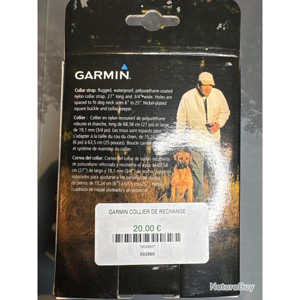 Garmin collier de rechange Collar strap neuf rouge r�fl�chissant
