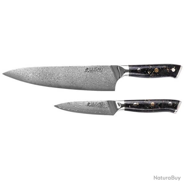 Set 2 couteaux Wusaki Sakin Damas : Office et Chef