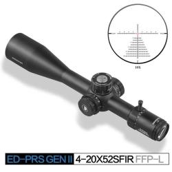 PACK DISCOVERYOPT DISCOVERY ED-PRS GEN2 4-20X52SFIR FFP-L-MRAD + MONTAGE 20 MOA ET NIVEAU  INCLUS