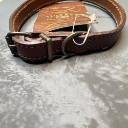 Alexandre Mareuil collier chien cuir 30cm/1,3cm petit
