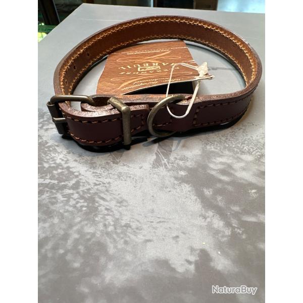 Alexandre Mareuil collier chien cuir 30cm/1,3cm petit