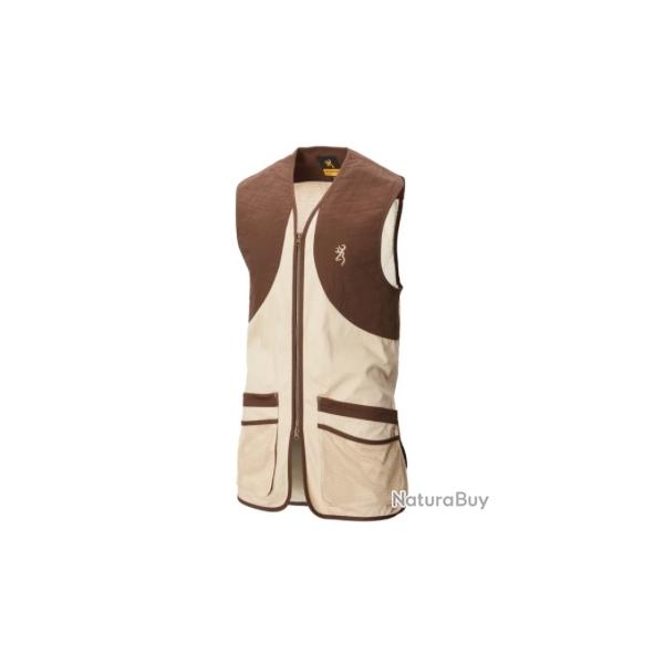 SHOOTING VEST, CLASSIC, BEIGE, BROWNING