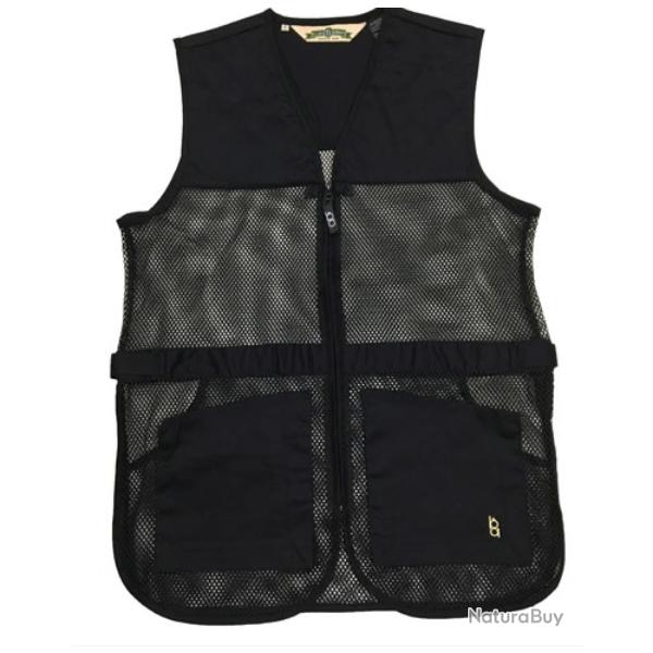 Veste de tir en maille noire Bob Allen DOUBLE PAD